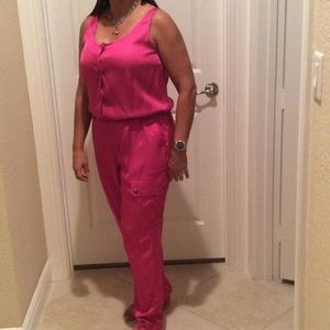 Beautiful pink jumpsuit.